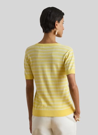 Lauren Ralph Lauren Sarı Kadın Triko T-Shirt 200P08813