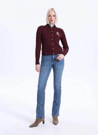 Lauren Ralph Lauren Lacivert Kadın Bol Kesim Denim Pantolon 200978981