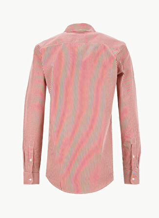 Lauren Ralph Lauren Standart Gömlek Yaka Düz Kırmızı Kadın Gömlek 200970780