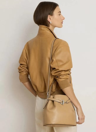 Lauren Ralph Lauren Bej Kadın El Çantası 431982787008