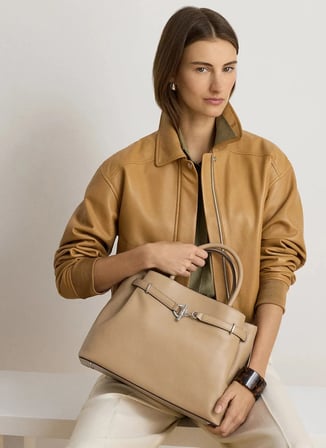Lauren Ralph Lauren Bej Kadın El Çantası 431P03417008