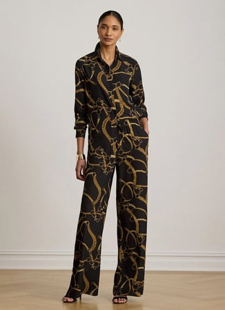 Lauren Ralph Lauren Pantolon, L, Siyah