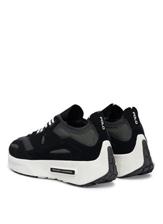 Polo Ralph Lauren Siyah Erkek Sneaker BOERUM KNIT-SNEAKERS-LOW TOP LACE