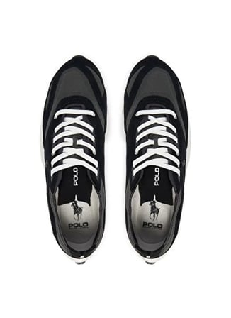 Polo Ralph Lauren Siyah Erkek Sneaker BOERUM KNIT-SNEAKERS-LOW TOP LACE