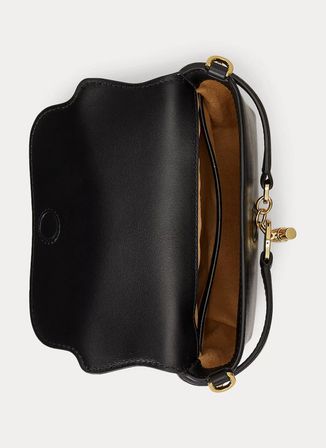 Lauren Ralph Lauren Siyah Kadın Deri Çapraz Çanta 431P04297001