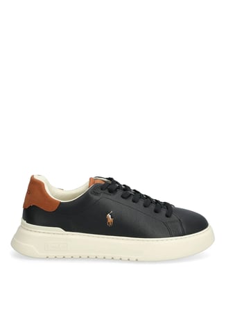 Polo Ralph Lauren Siyah Erkek Sneaker RLITE COURT-SNEAKERS-LOW TOP LACE