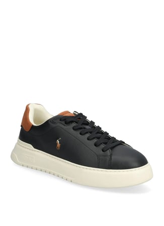 Polo Ralph Lauren Siyah Erkek Sneaker RLITE COURT-SNEAKERS-LOW TOP LACE
