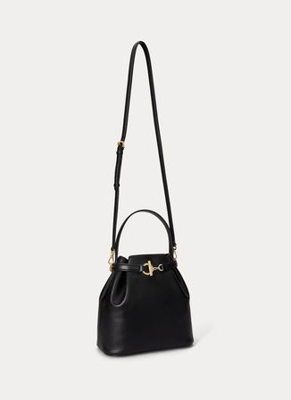 Lauren Ralph Lauren Siyah Kadın Deri El Çantası 431982787001