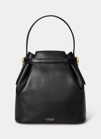 Lauren Ralph Lauren Siyah Kadın Deri El Çantası 431982787001