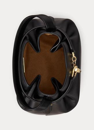 Lauren Ralph Lauren Siyah Kadın Deri El Çantası 431982787001