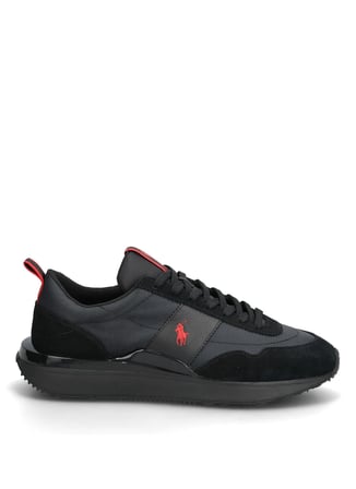 Polo Ralph Lauren Siyah Erkek Sneaker TRAIN 89 RIB-SNEAKERS-LOW TOP LACE