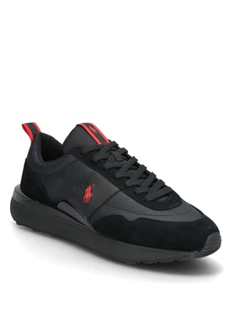 Polo Ralph Lauren Siyah Erkek Sneaker TRAIN 89 RIB-SNEAKERS-LOW TOP LACE