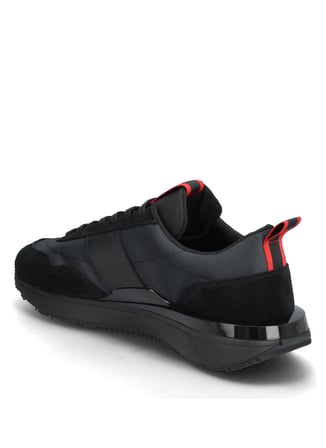 Polo Ralph Lauren Siyah Erkek Sneaker TRAIN 89 RIB-SNEAKERS-LOW TOP LACE