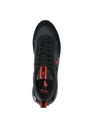 Polo Ralph Lauren Siyah Erkek Sneaker TRAIN 89 RIB-SNEAKERS-LOW TOP LACE