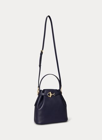 Lauren Ralph Lauren Lacivert Kadın Deri El Çantası 431982787003