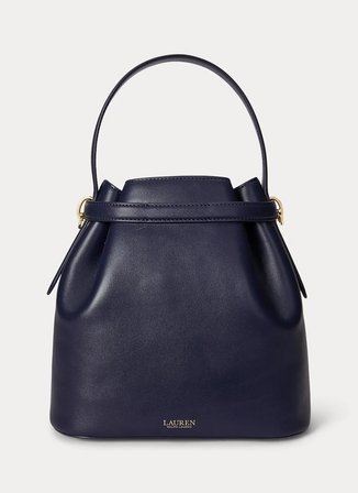 Lauren Ralph Lauren Lacivert Kadın Deri El Çantası 431982787003