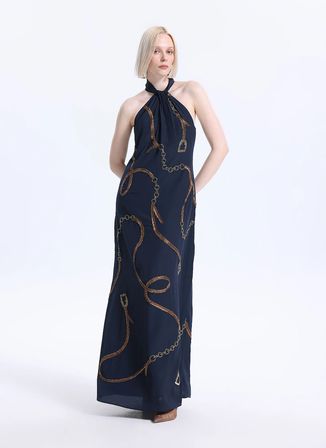 Lauren Ralph Lauren Lacivert Kadın Elbise 253P03579