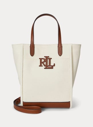 Lauren Ralph Lauren Taba - Krem Kadın El Çantası 431982235003