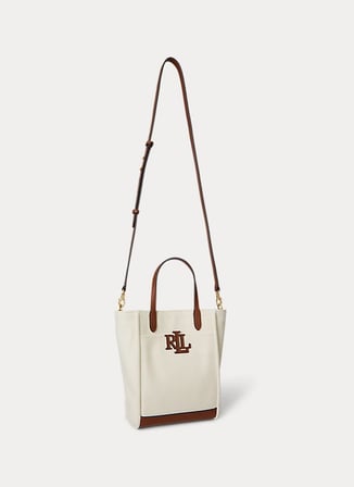Lauren Ralph Lauren Taba - Krem Kadın El Çantası 431982235003