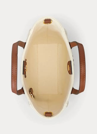Lauren Ralph Lauren Taba - Krem Kadın El Çantası 431982235003