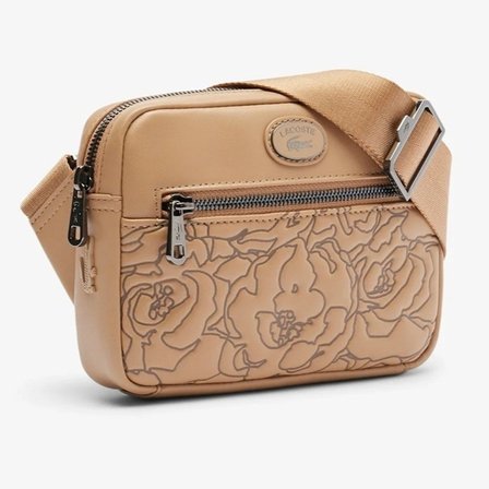 Lacoste Holiday Unisex Bag 18*4*4 Ayarlanabilir Askılı Baskılı Unisex Postacı Çantası Kahverengi
