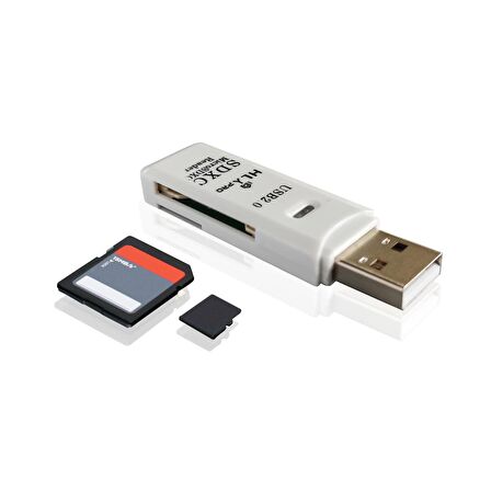 Cazipshop 2in1 USB 2.0 SD ve Micro SD Kart Okuyucu