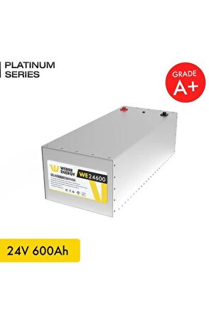 24V 600Ah LiFePO4 Platinum Series Bluetooth'lu Lityum Demir Fosfat Akü 