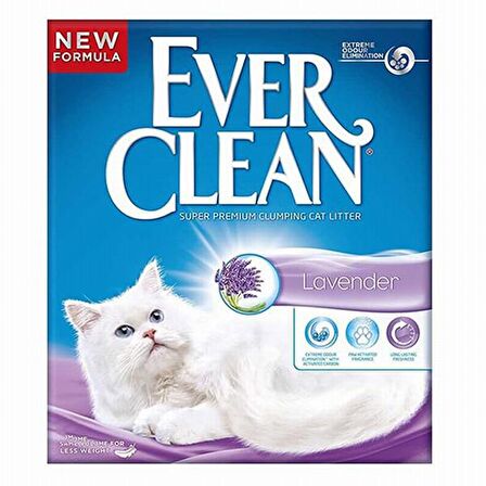 Ever Clean Lavander & Lavanta Kokulu Topaklaşan Kedi Kumu 2X6 Lt 