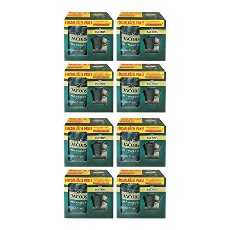 Jacobs Monarch Gold 200 gr İkonik Jacobs Fincanlı Set x 8 Adet