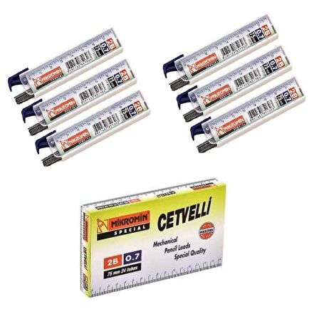 Min 0.7 Mm Cetvelli Kalem Ucu 75 Mm Mikro Uç 6 Adet