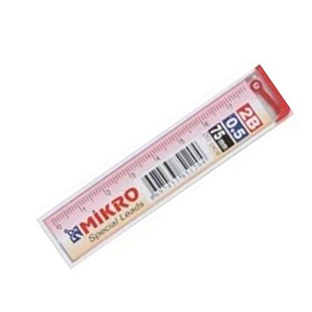 Min 0.5 Mm Cetvelli Kalem Ucu 75 Mm Mikro Uç 6 Adet