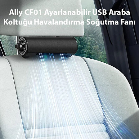 Ally CF01 Ayarlanabilir USB Araba Koltuğu Havalandırma Soğutma Fanı