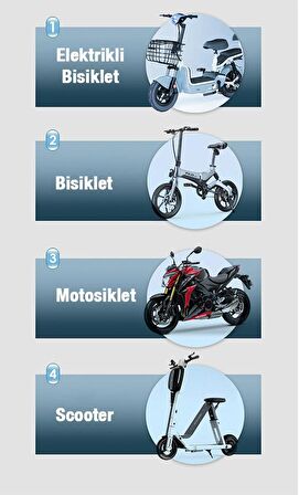 Coofbe Sarsıntı Önleyici Otomatik Kilitli Gidon Motosiklet Tutucu Bisiklet Tutucu Scooter Tutucu Yatay Dikey