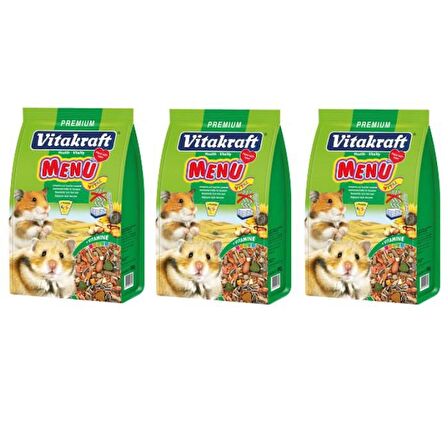 Vitakraft Hamster Menu Vital Premium 1000 G X 3 Adet