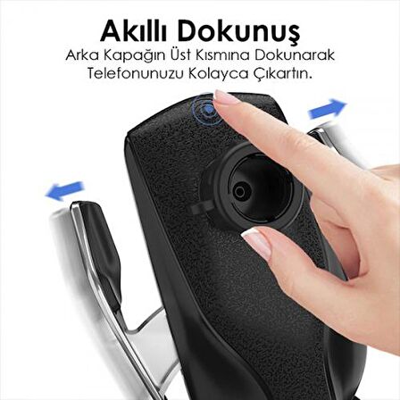 Coofbe Super Şarj 10W Kablosuz Şarjlı Araç Tutucu Araç Şarjı Havalandırma Araç İçi Telefon Tutucu 