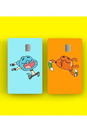 2'li Gumball Kredi Kartı Sticker Kaplama