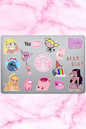 Queen Temalı Laptop Notebook Tablet Sticker Seti 16 Adet