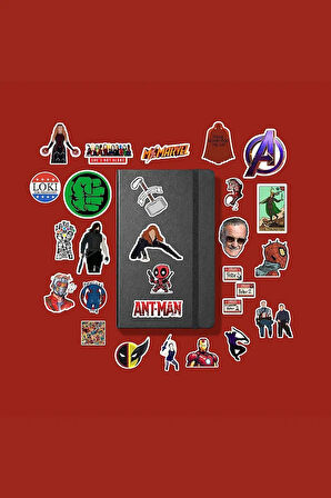 Marvel Sticker Paketi /Bullet Journal Defter Çıkartma Ajanda Laptop Etiket