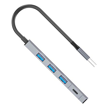 Coofbe 4in1 USB3.0 Hub Type-C Dönüştürücü Çoğaltıcı USB to Typce Dönüştürücü USB Çoğaltıcı Adaptör