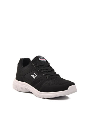 Xstep 020 M (Büyük No) Siyah-Beyaz Tekstil Erkek Spor Ayakkabı