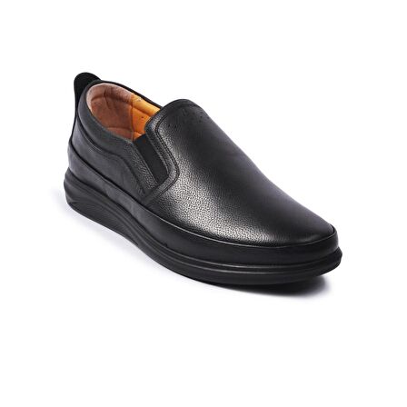 Ayakmod 478 Siyah Erkek Hakiki Deri Slip On Ayakkabı