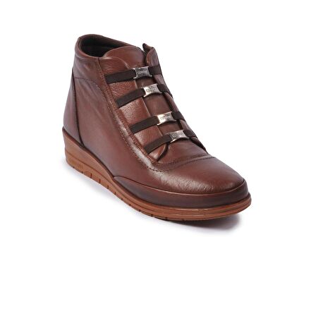 Voyager 7119 Taba Kadın Hakiki Deri Bot