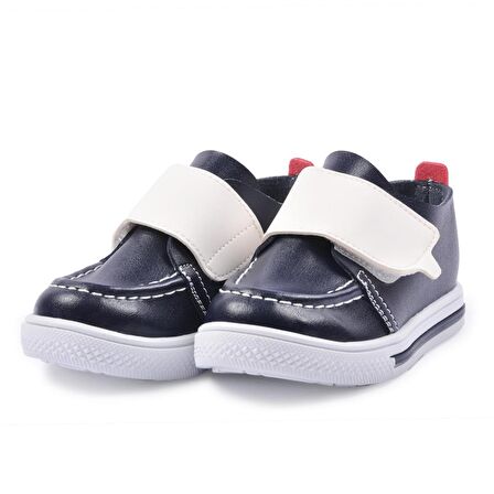 Şiringenç 21K02 Lacivert-Beyaz Bebek Ayakkabı