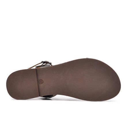 Castle Black R10015 Siyah Kadın Sandalet