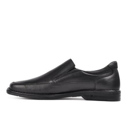 Dr. Flexer 061603 Siyah Hakiki Deri Erkek Slip On Ayakkabı