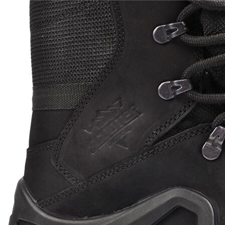 Scooter P 1490 Yuvarlak Burun Kısa Topuk Bağcıklı Su Geçirmez Outdoor Siyah Kar Botu Nubuk