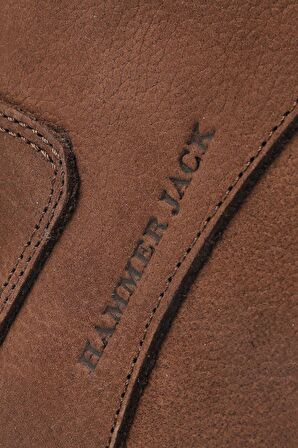 Hammer Jack Yuvarlak Burun Kısa Topuk Bağcıklı Soğuk Havaya Dayanıklı Günlük Kahverengi Klasik Bot Nubuk