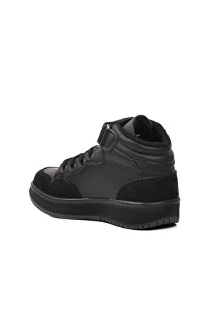 Po-10303-P Siyah Çocuk Hi Sneaker