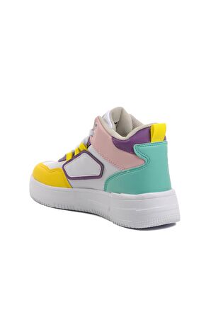 Walkway Nefertiti Beyaz-Sarı Unisex Hi Sneaker