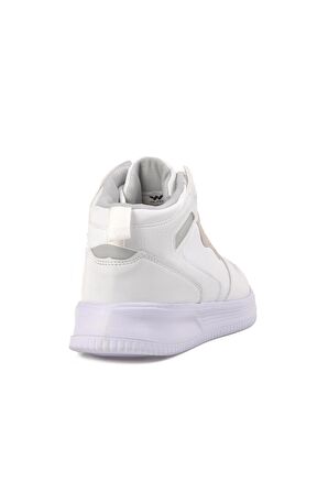 Walkway Hill Beyaz-Beyaz Unisex Bilek Boy Sneaker